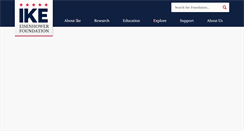 Desktop Screenshot of eisenhowerfoundation.net
