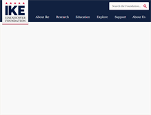 Tablet Screenshot of eisenhowerfoundation.net